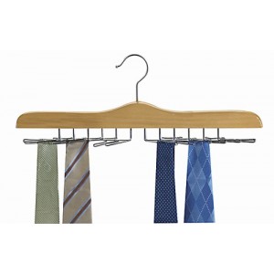 Never Slip Multi Tie Wooden Hanger
