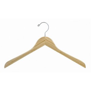 17" Earth Friendly Bamboo Space Saver Smart Hanger