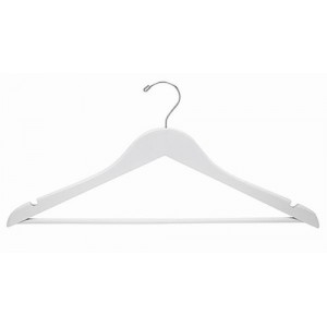 Space Saver White/Chrome Smart Suit Hanger