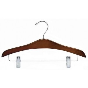 HIGH QUALITY Dark Walnut No Notch Wooden Hangers –