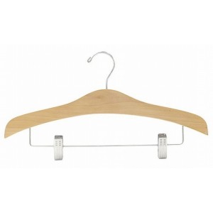 16" Space Saver Curves Outfit Hanger w/ Clips
