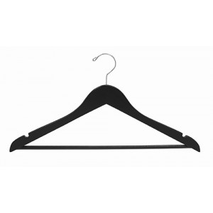 17" Space Saver Black/Chrome Suit Hanger
